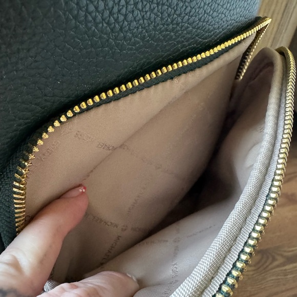 Michael Kors - Erin Medium Green Studded Backpack - Picture 9 of 15